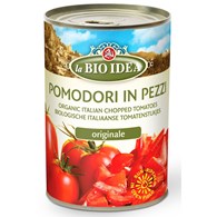 POMIDORY KROJONE BEZ SKÓRY (PUSZKA) BIO 400 g - LA BIO IDEA