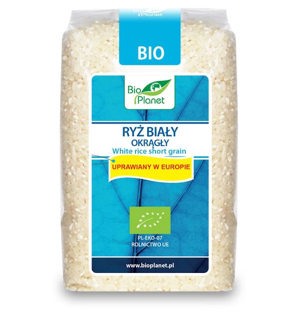 RYŻ BIAŁY OKRĄGŁY BIO 500G - BIO PLANET