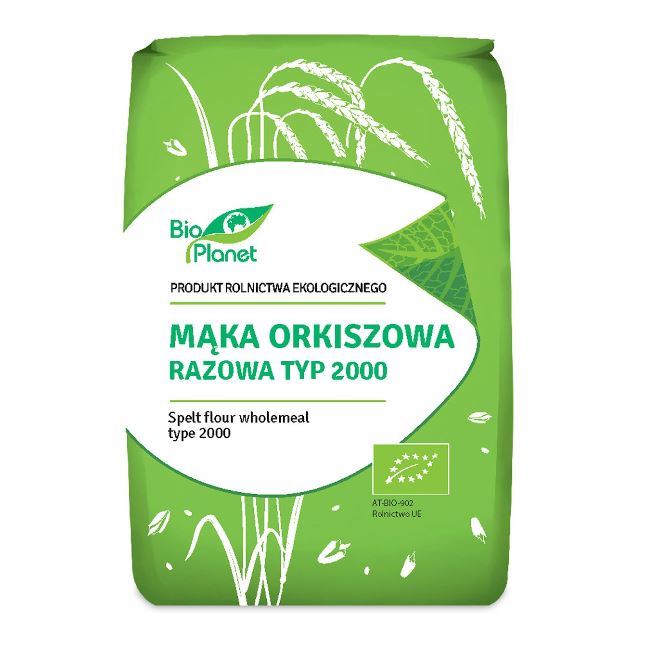 MĄKA ORKISZOWA RAZOWA TYP 2000 BIO 1KG - BIO PLANET