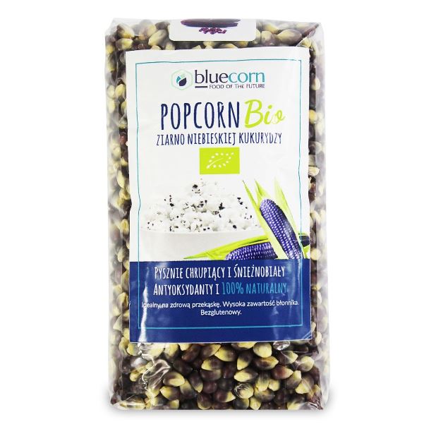 ZIARNO POPCORNU Z NIEBIESKIEJ KUKURYDZY 350 G