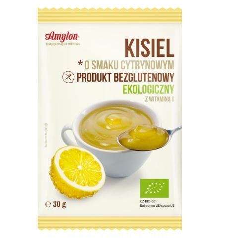 KISIEL O SMAKU CYTRYNOWYM BEZGLUTENOWY BIO 30 g - AMYLON