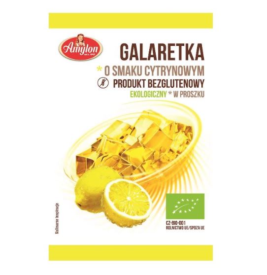 GALARETKA O SMAKU CYTRYNOWYM BIO 40 g - AMYLON