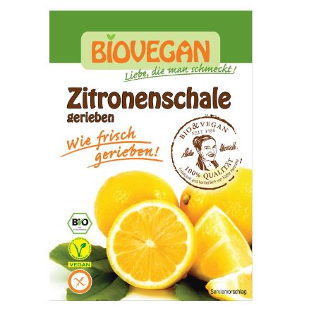 SKÓRKA CYTRYNY SUSZONA SPROSZKOWANA BIO 9 g - BIO VEGAN