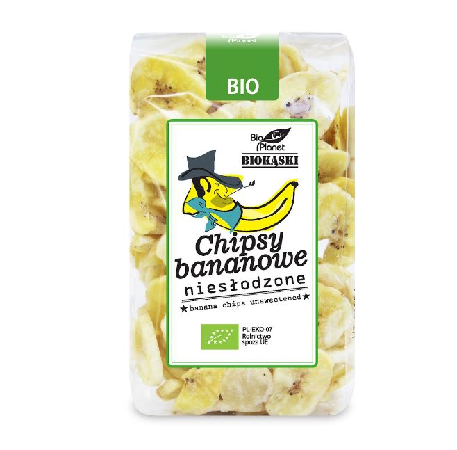 CHIPSY BANANOWE NIESŁODZONE BIO 150 g - BIO PLANET