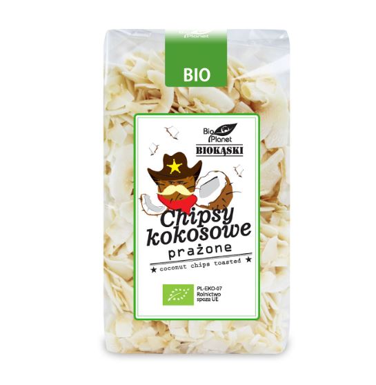 CHIPSY KOKOSOWE PRAŻONE BIO 150 g - BIO PLANET