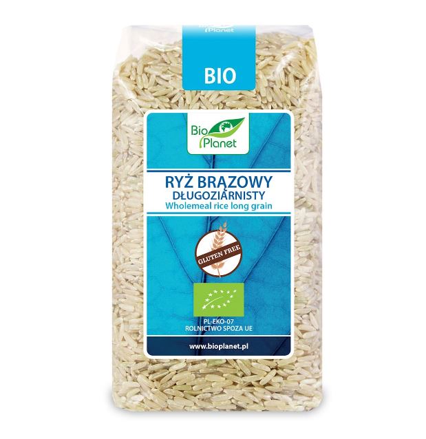 RYŻ BRĄZOWY DŁUGOZIARNISTY BIO 500 g - BIO PLANET