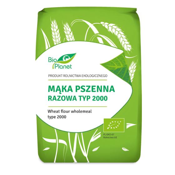 MĄKA PSZENNA RAZOWA TYP 2000 BIO 1 kg - BIO PLANET