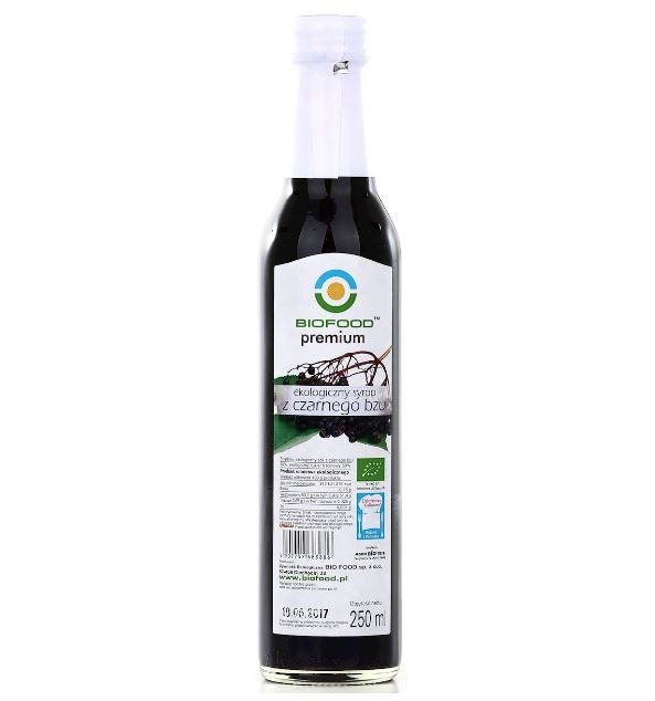 SYROP Z CZARNEGO BZU BIO 250 ml - BIO FOOD