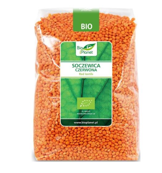 SOCZEWICA CZERWONA 1 kg - BIO PLANET