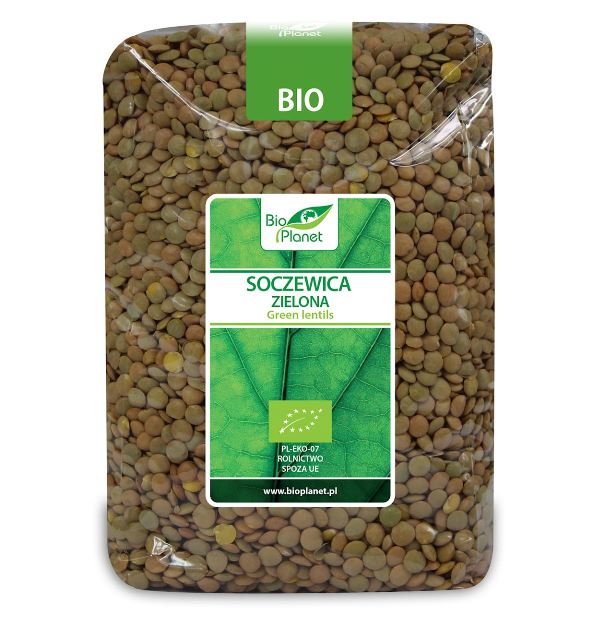 SOCZEWICA ZIELONA 1KG - BIO PLANET