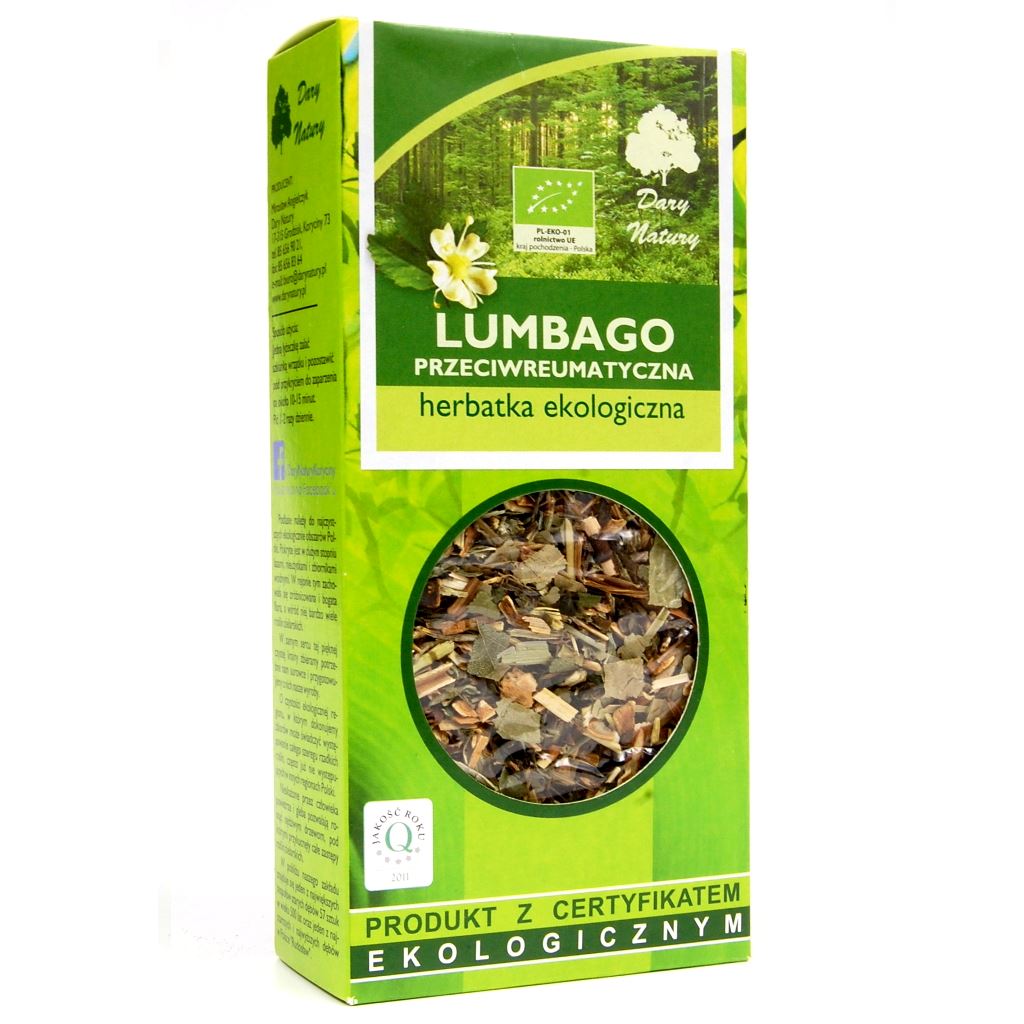 HERBATKA LUMBAGO PRZECIWREUMATYCZNA BIO 50 g - DARY NATURY