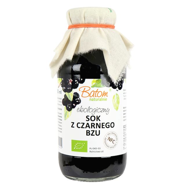 SOK Z CZARNEGO BZU BIO 330ML - BATOM