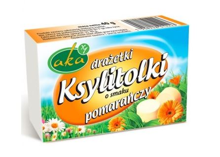 DRAŻETKI KSYLITOLKI POMARAŃCZA 40G