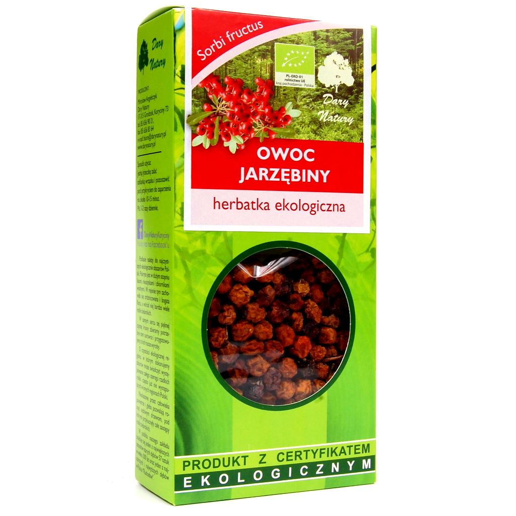 HERBATKA OWOC JARZĘBINY BIO 50 g - DARY NATURY