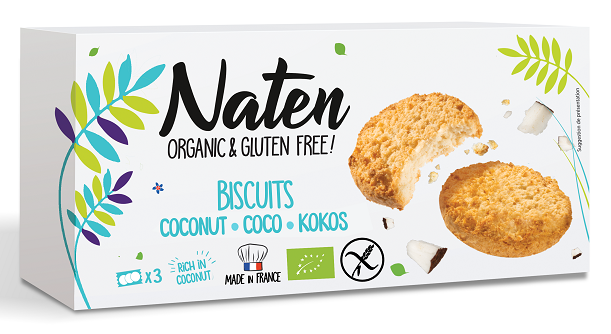 CIASTKA KOKOSOWE BEZGLUTENOWE BIO 150 g - NATEN