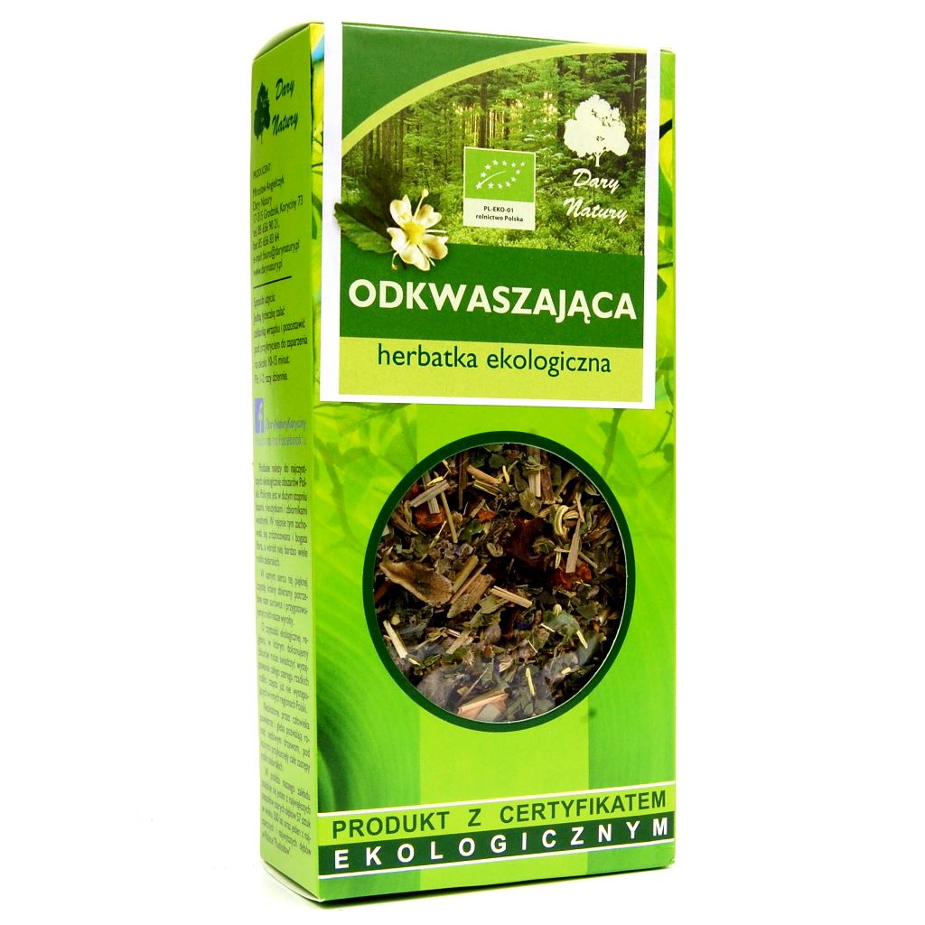 HERBATKA ODKWASZAJąCA BIO 50 g - DARY NATURY