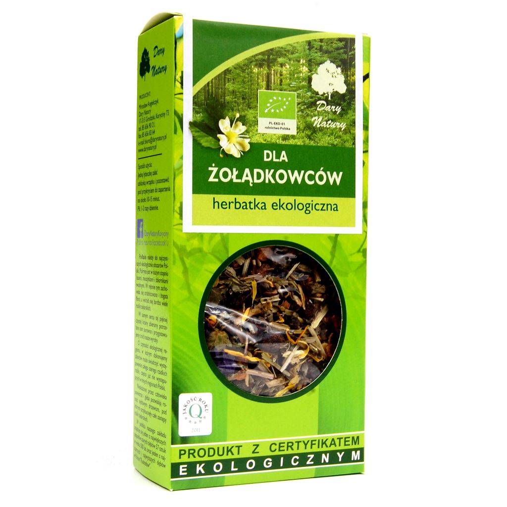 HERBATKA DLA ŻOŁąDKOWCÓW BIO 50 g - DARY NATURY