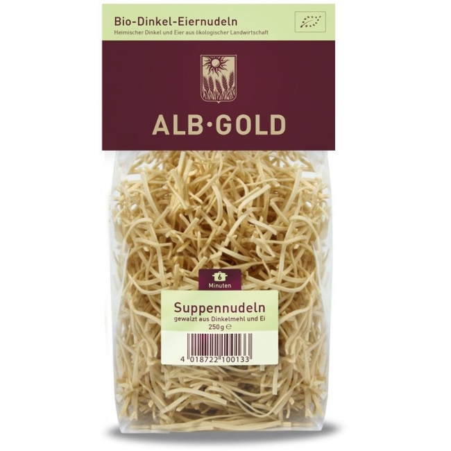 MAKARON (ORKISZOWY JAJECZNY) NITKA BIO 250 g - ALB GOLD