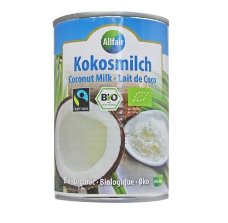 MLECZKO KOKOSOWE (18% TŁUSZCZU) FAIR TRADE BIO 400 ml - ALLFAIR