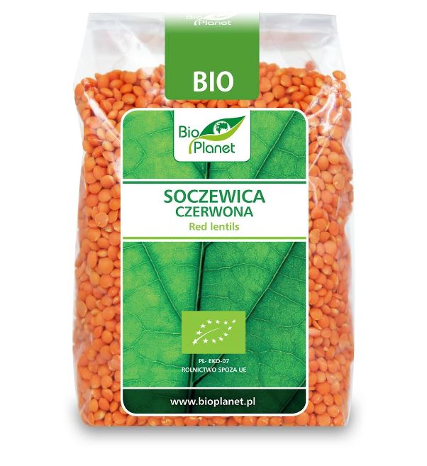 SOCZEWICA CZERWONA 400G - BIO PLANET