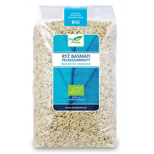 RYŻ BASMATI PEŁNOZIARNISTY BIO 500 g - BIO PLANET