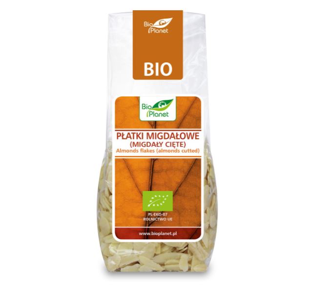 PŁATKI MIGDAŁOWE (MIGDAŁY CIĘTE) BIO 100 g - BIO PLANET