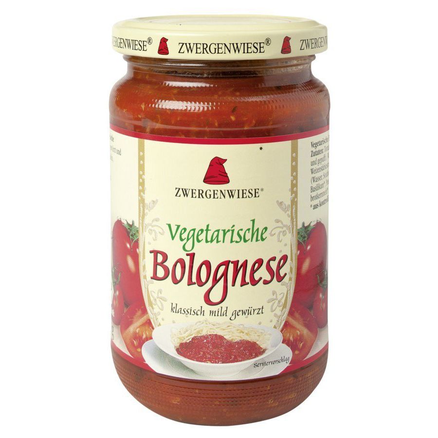 SOS WEGETARIAŃSKI BOLOGNESE BEZGLUTENOWY BIO 350 g - ZWERGENWIESE