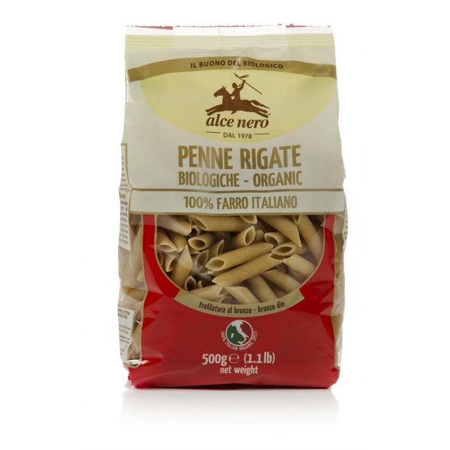 MAKARON (ORKISZOWY) PENNE BIO 500 g - ALCE NERO