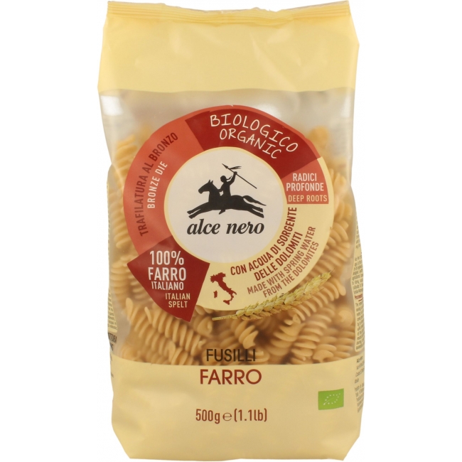 MAKARON (ORKISZOWY) FUSILLI BIO 500 g - ALCE NERO