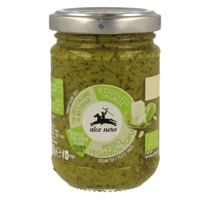 PESTO BAZYLIOWE Z TOFU WEGAŃSKIE BIO 130G - ALCE NERO