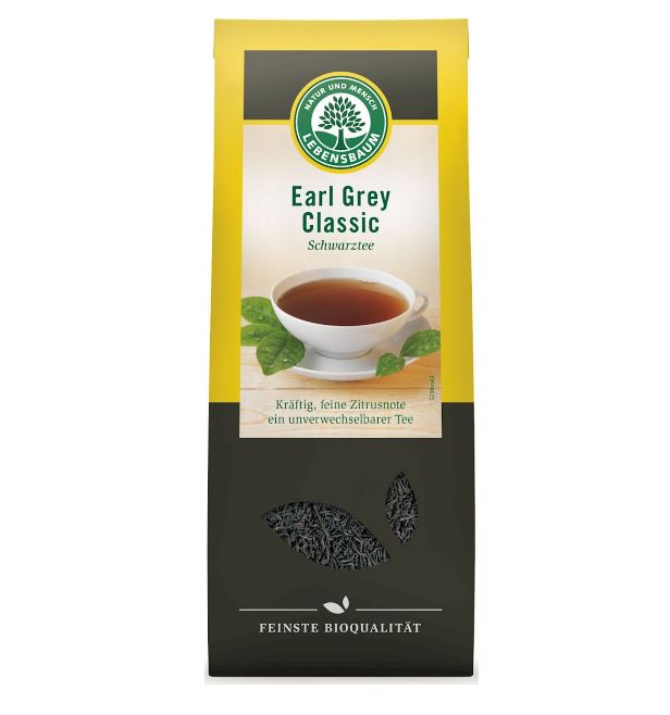 HERBATA EARL GREY LIŚCIASTA BIO 100 g - LEBENSBAUM