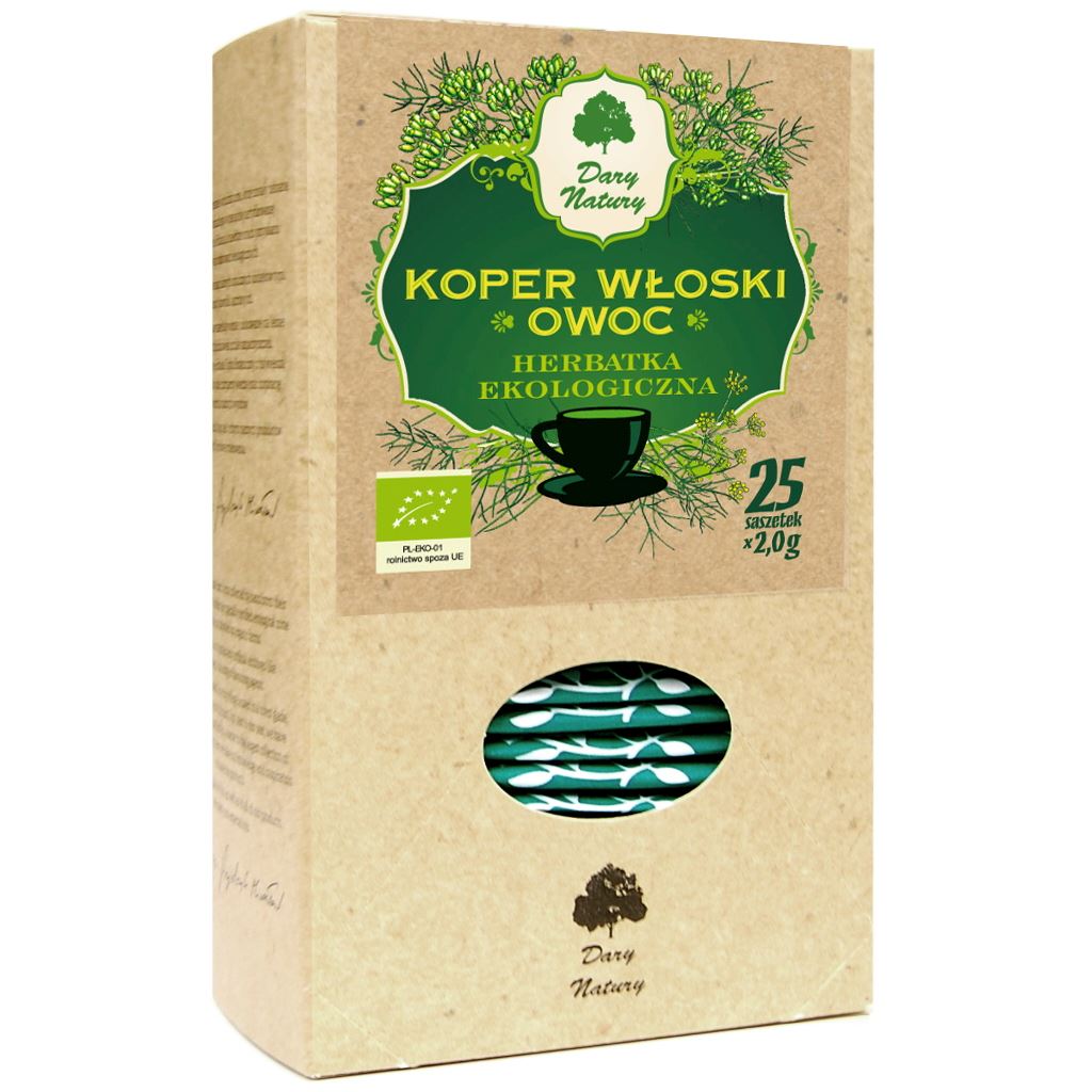 HERBATKA Z OWOCU KOPRU WŁOSKIEGO BIO (25 x 2 g) - DARY NATURY