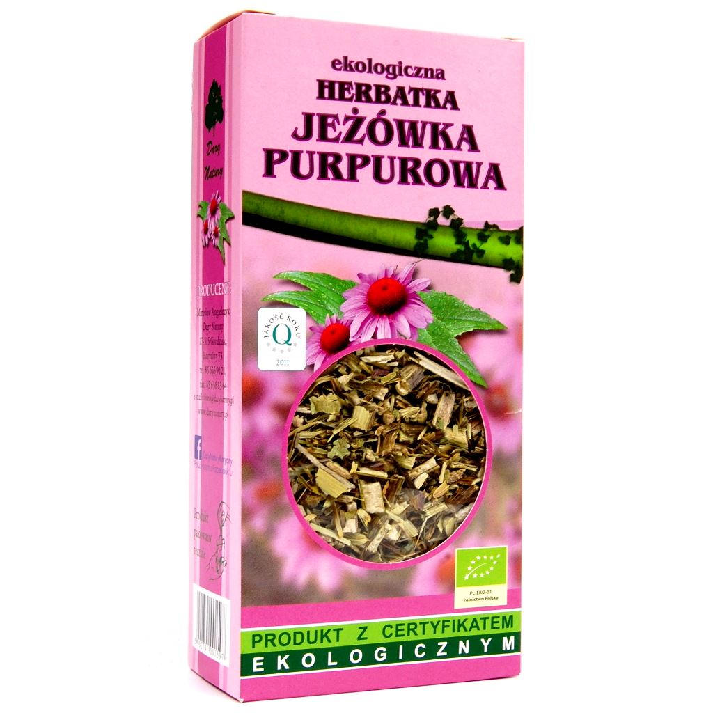 HERBATKA Z JEŻÓWKI PURPUROWEJ BIO 50 g - DARY NATURY