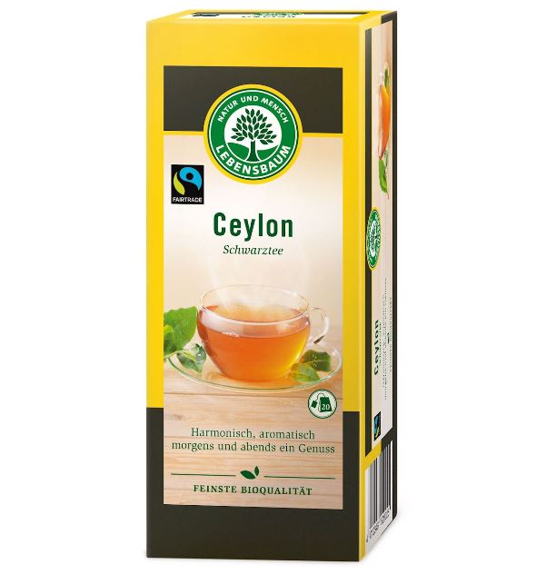 HERBATA CZARNA CEYLON EKSPRESOWA BIO (20x2G) - LEBENSBAUM