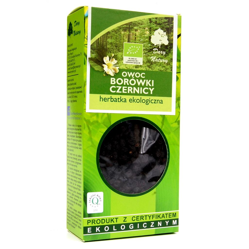 #HERBATKA OWOC BORÓWKI CZERNICY BIO 100 g - DARY NATURY