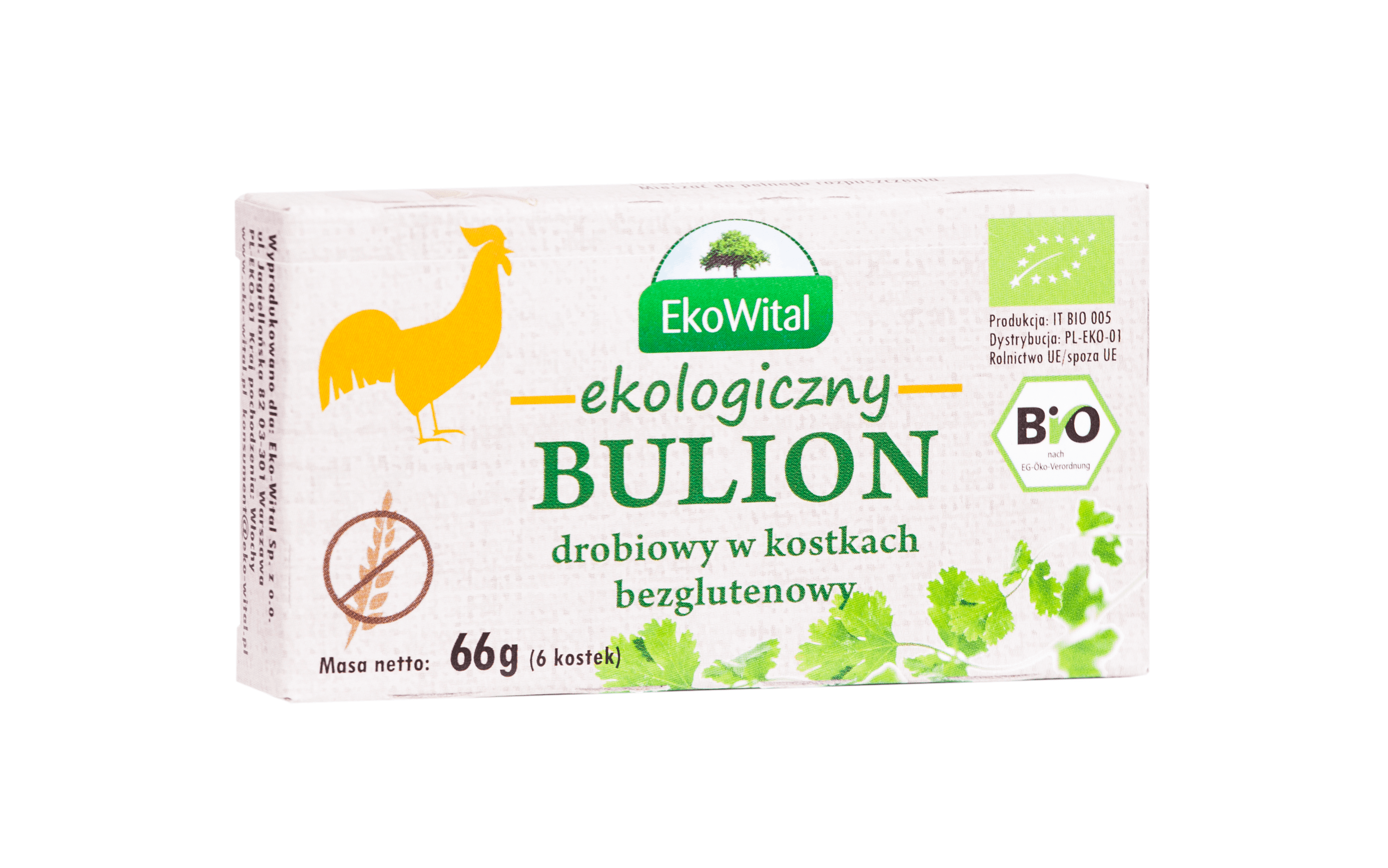BULION DROBIOWY W KOSTKACH BEZGL.  BIO 66G
