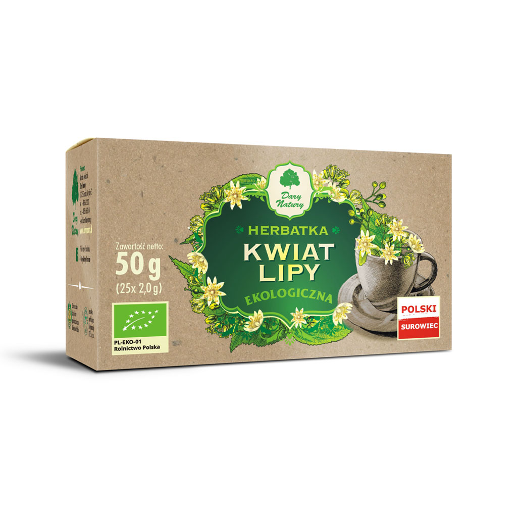 HERBATKA Z KWIATU LIPY BIO (25 x 2 g) - DARY NATURY