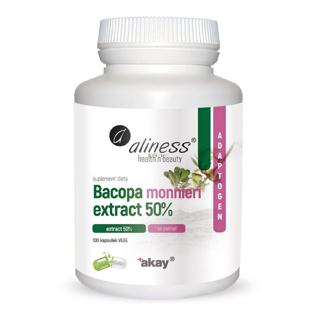 BACOPA MONNIRENI EXCTRACT 50% 100 KAPSUŁEK - ALLINES 