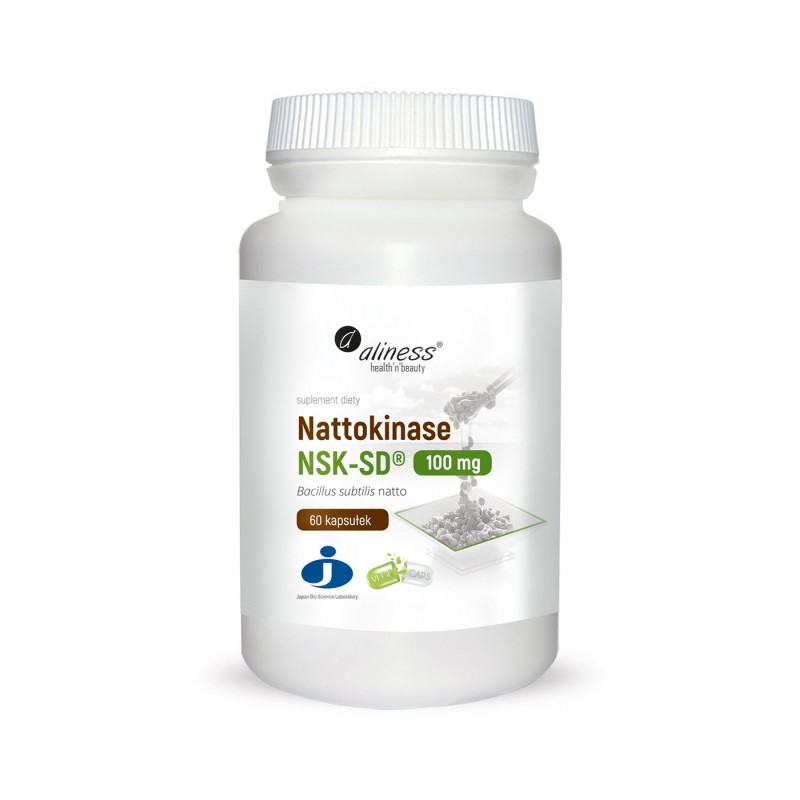 NATTOKINASE 100MG 60 KAPSUŁEK - ALINESS  